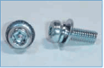 PIN-PAN 6-Lobe MACHINE SCREWS - assembled with flat & spring washer (TX25)