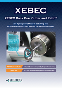 XEBEC Back burr cutter and path